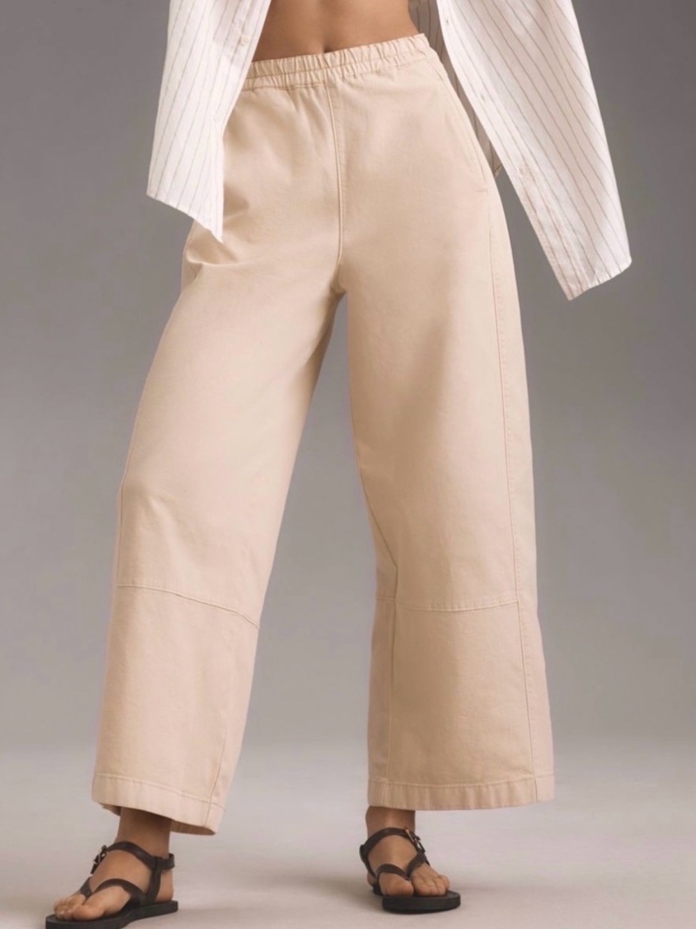 Pilcro Light Purple/Lavender Elastic Waist Pants - Picture 7 of 11